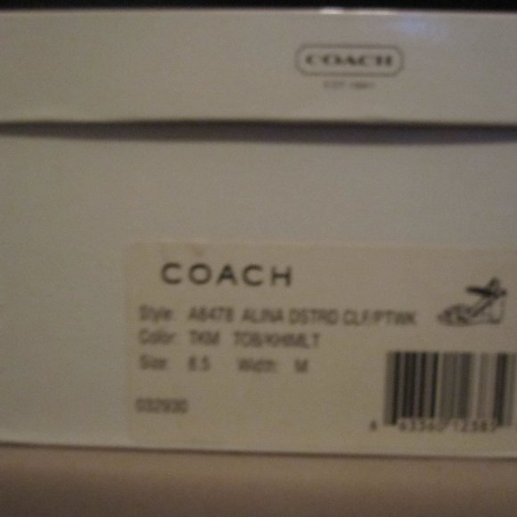 Coach Alina Patchwork Wedge 8.5 - Picture 7 of 8